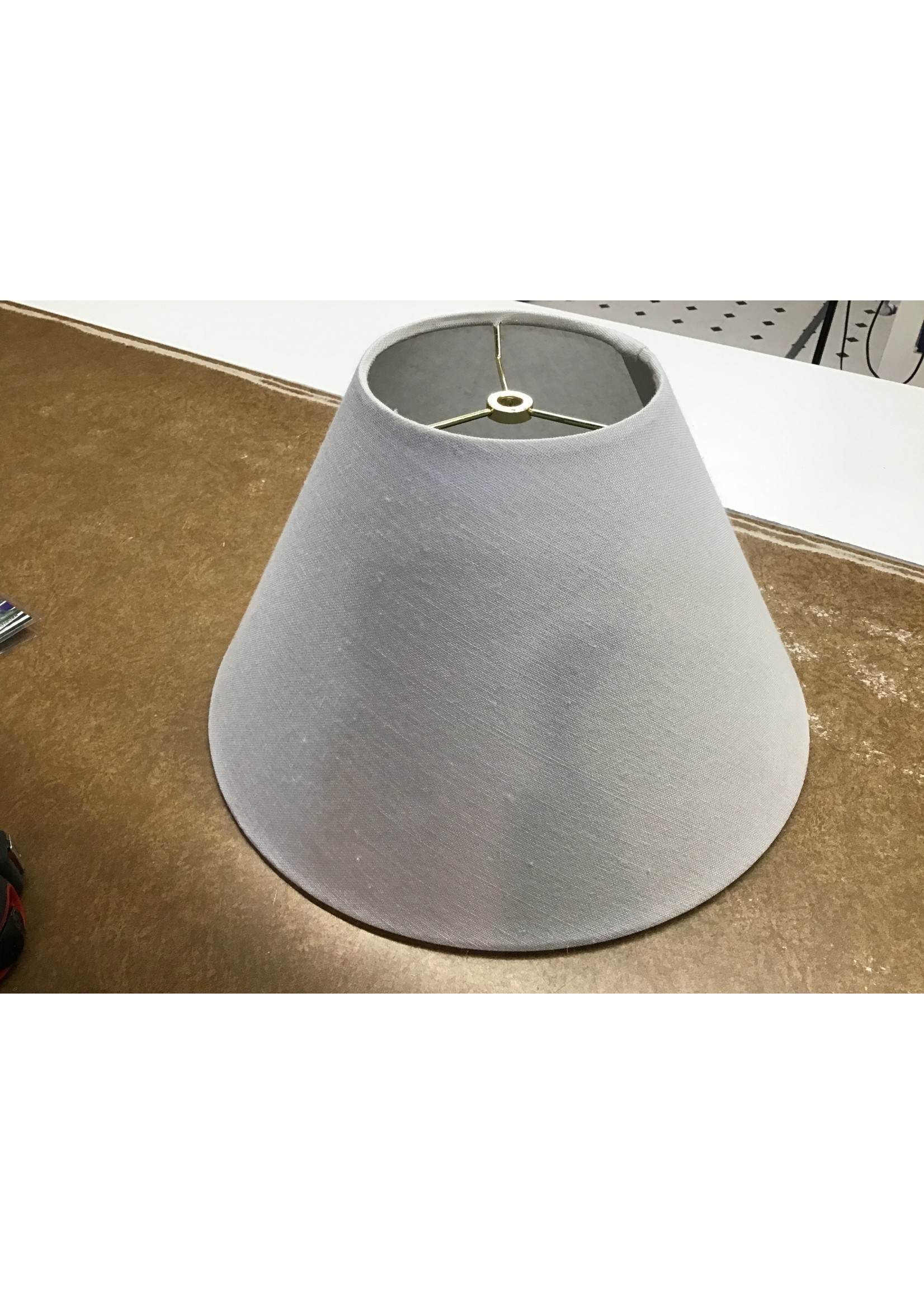 Lampshade 5” wide top- 14” bottom Beige