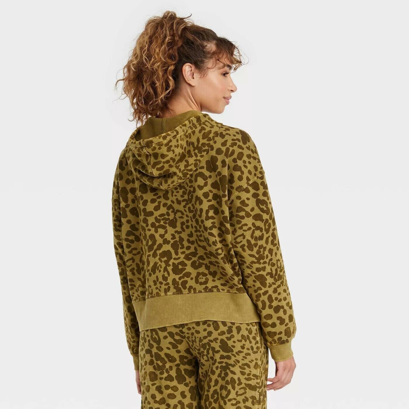 Green leopard jacket xs D3 Surplus Outlet