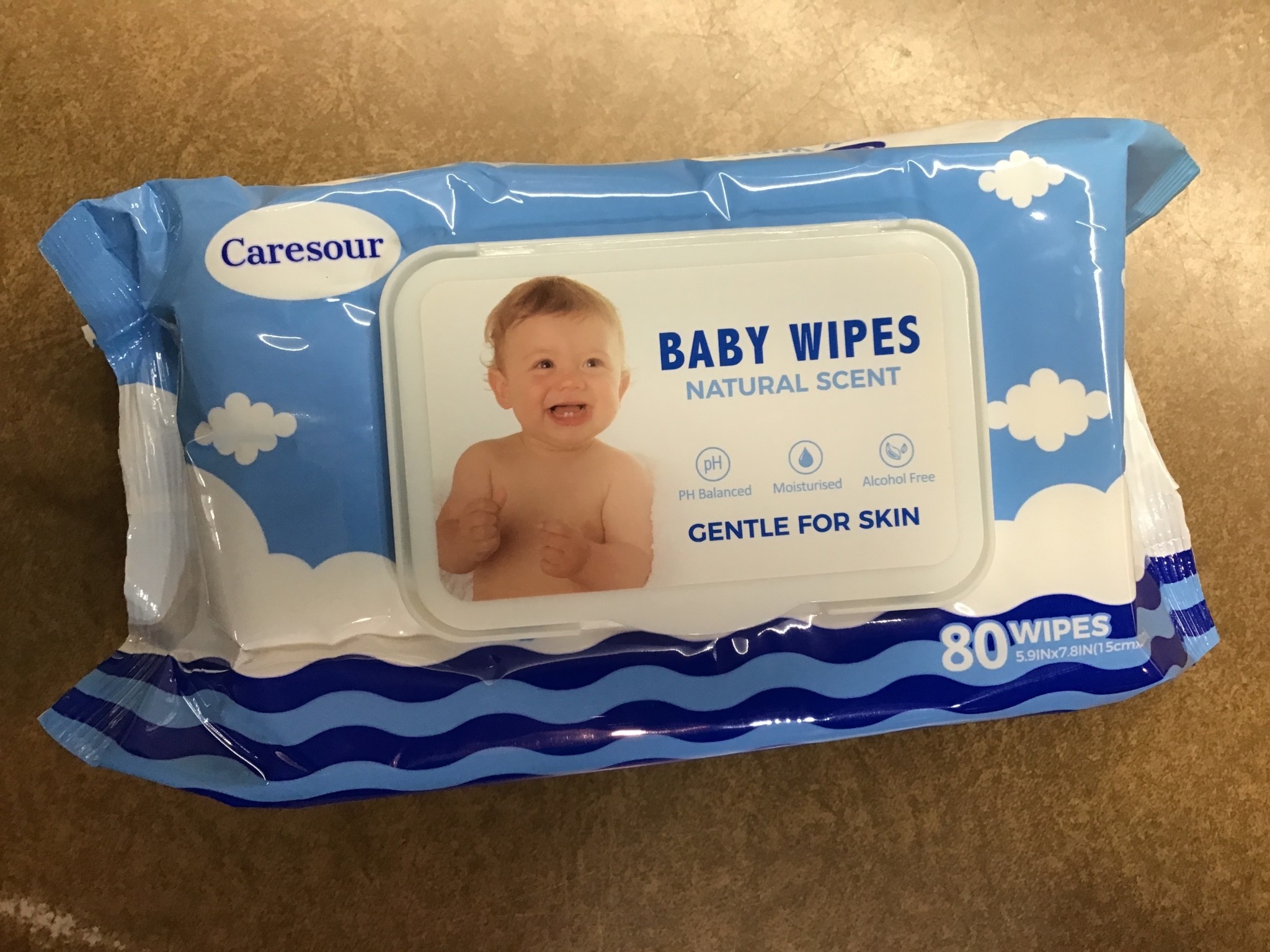 Exp06/22 Care sour Baby Wipes Natural Scent 80 wipes D3 Surplus Outlet