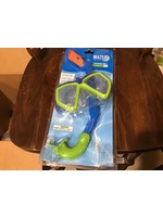 Water Sun & Fun Snorkel Set Youth Swimming Accessory Blue & Green UV Protection