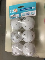 Bring On The Sun Plastic Baseballs 6 Count