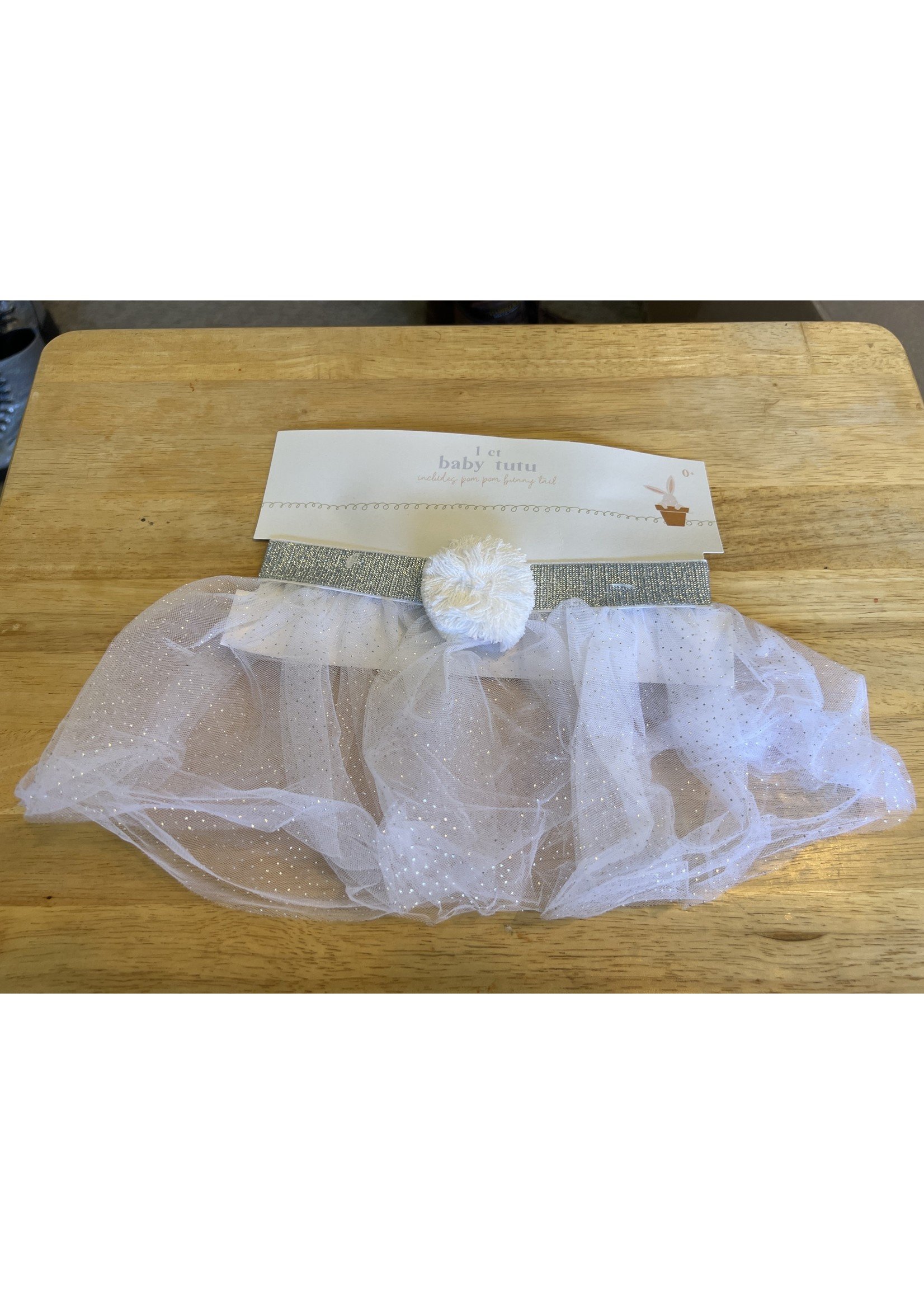 Baby White Tutu w/ bunny tail OSFM 0+
