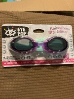 Eye Pop - Rhinestones and Glitter purple/aqua youth goggles 7+