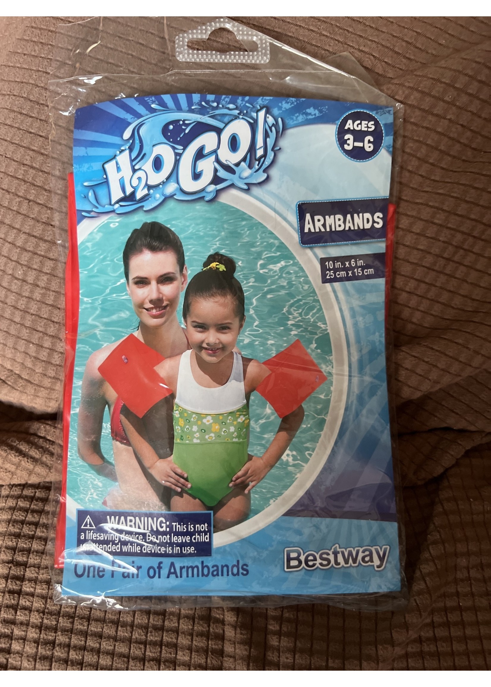Best way H2O Go! Ages 3-6 red armbands floaties