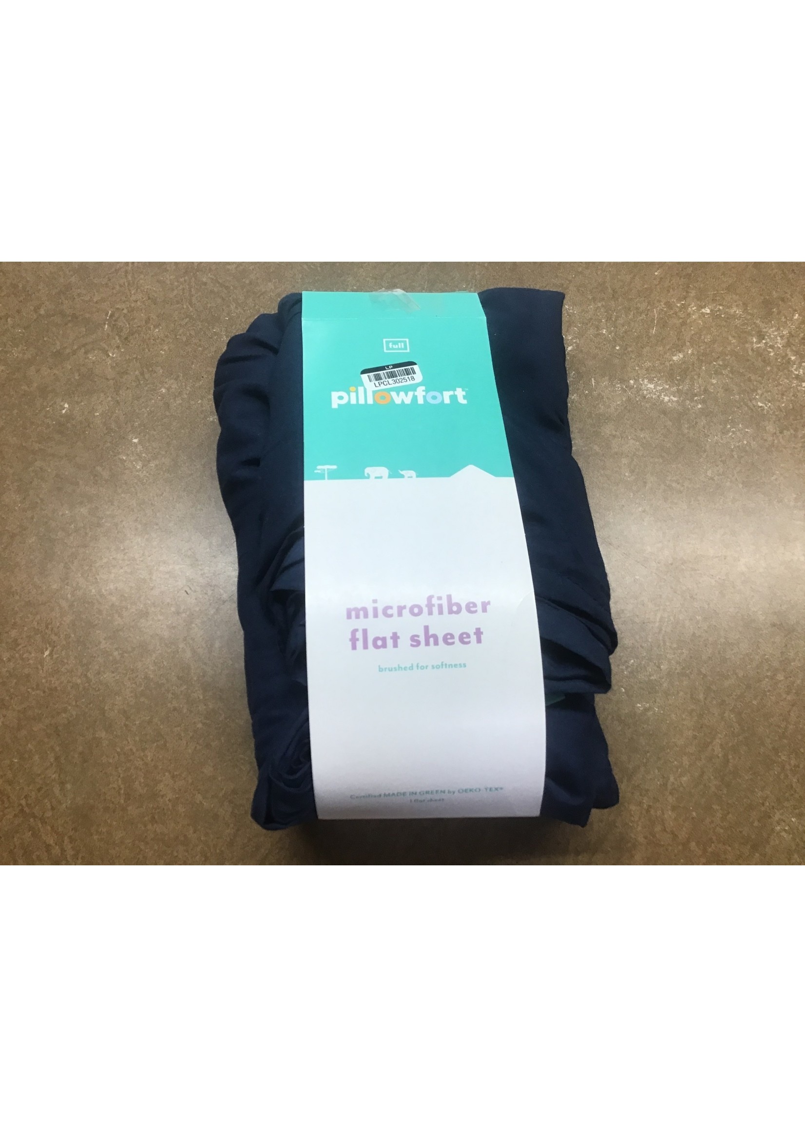 pillowfort Pillowfort microfiber flat sheet FULL navy blue