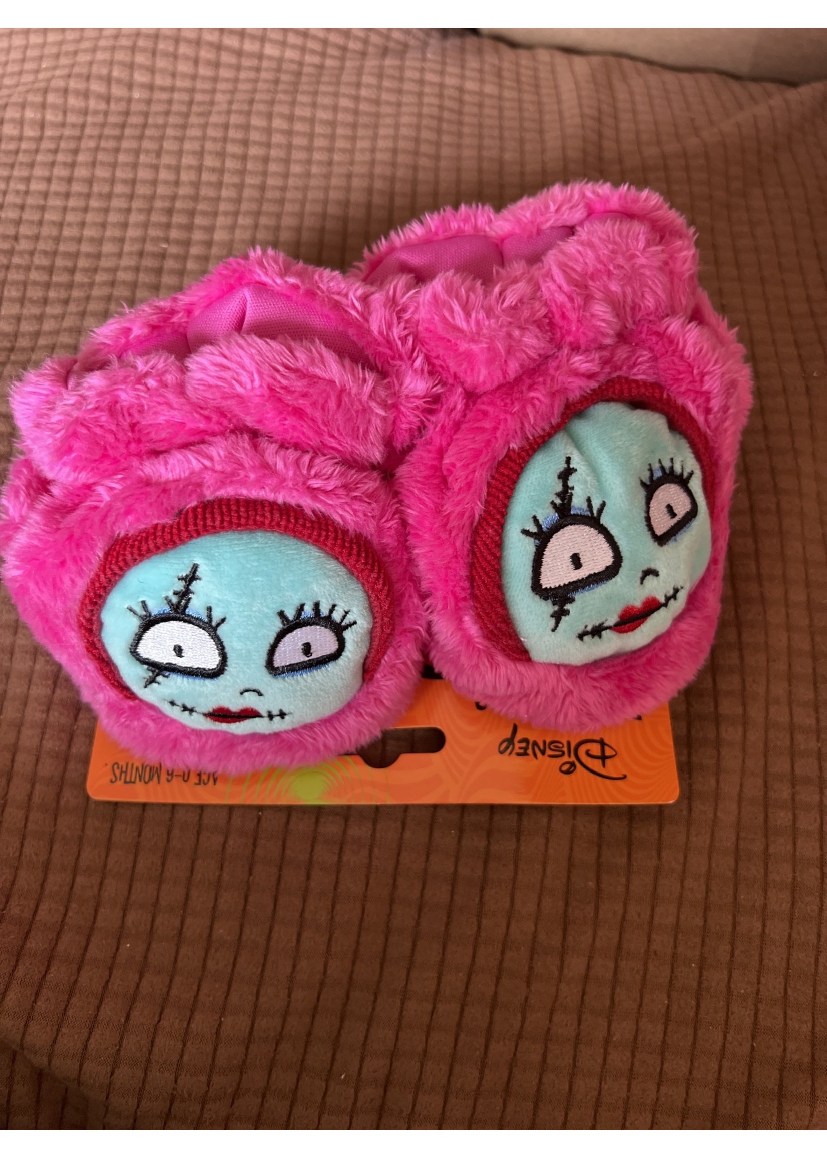 Nightmare Before Christmas- pink Sally baby booties 0-6mo