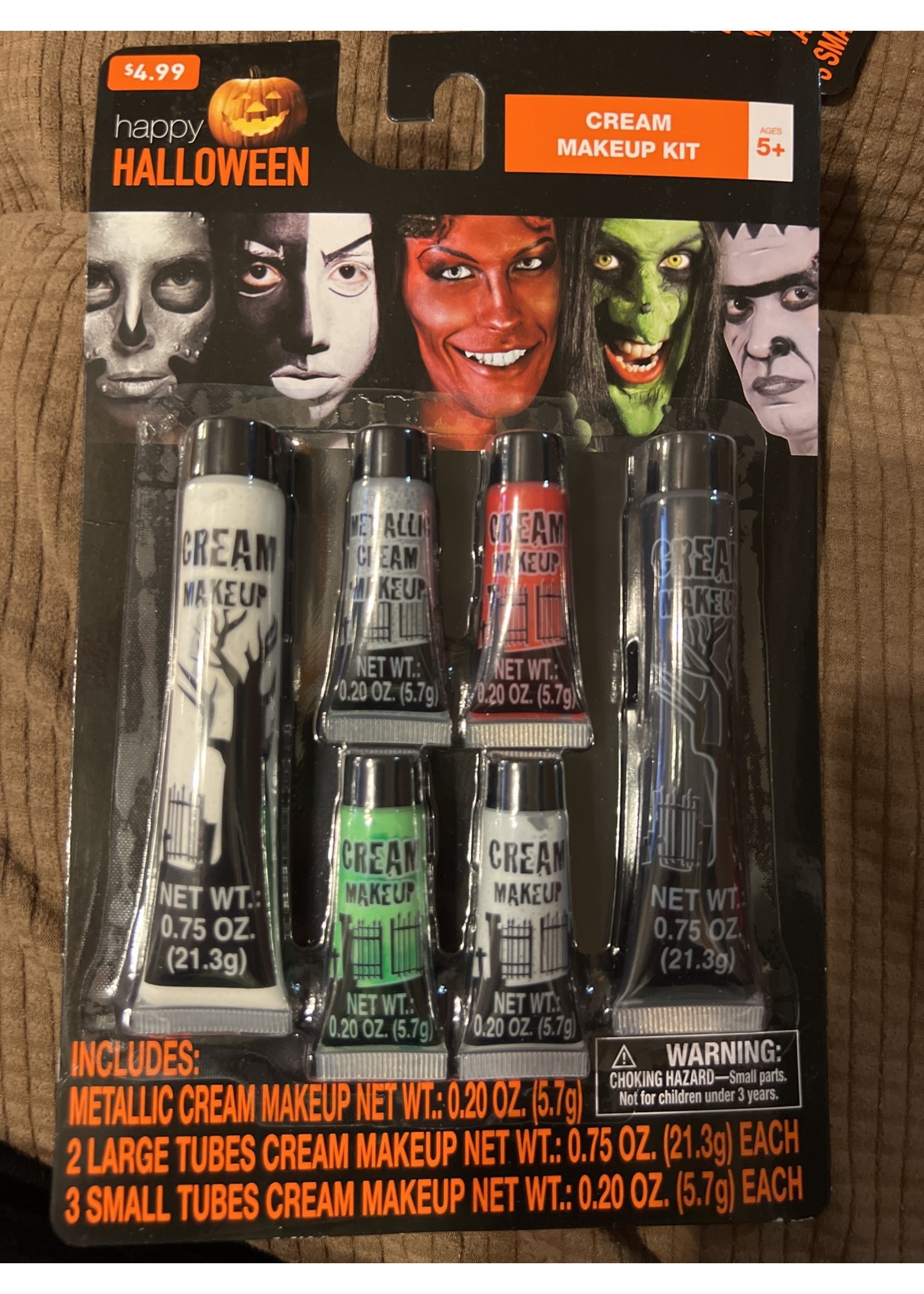 Halloween Cream Makeup Kit 6pc