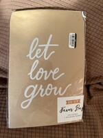 20ct Favor Bags w/ heart sticker sheet “Let Love Grow”