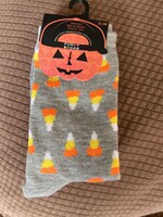 Halloween Youth candy corn socks 10-4