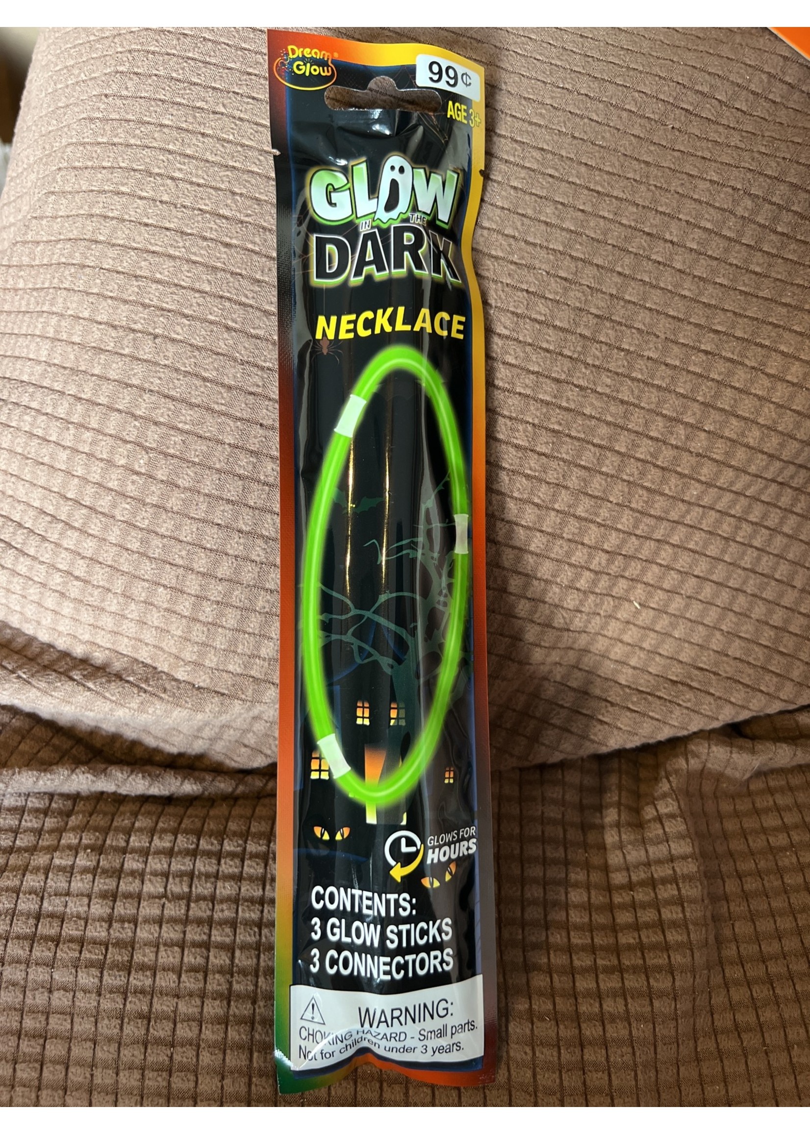 Asst Colors 3pc Glow in the Dark Necklaces 2nd UPC