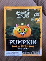 Pumpkin Decorating Kit 17 wooden pieces