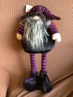 Happy Halloween Standing Gnome Decor purple