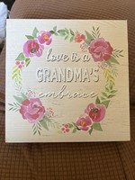 Love Is A Grandma’s Embrace home decor Mothers Day wooden sign