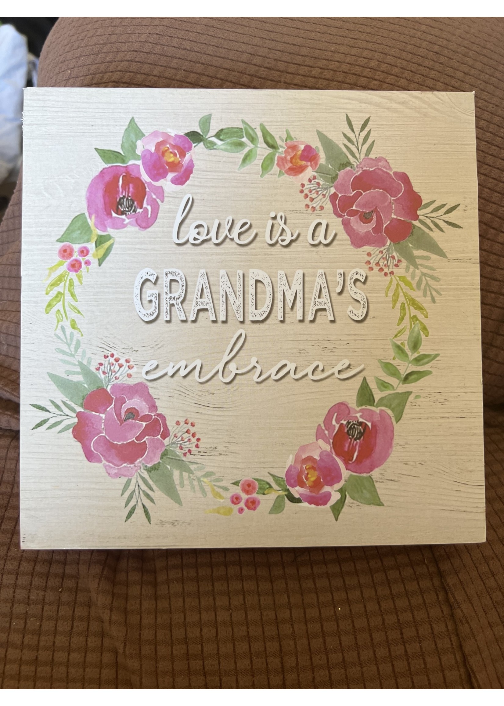 Love Is A Grandma’s Embrace home decor Mothers Day wooden sign