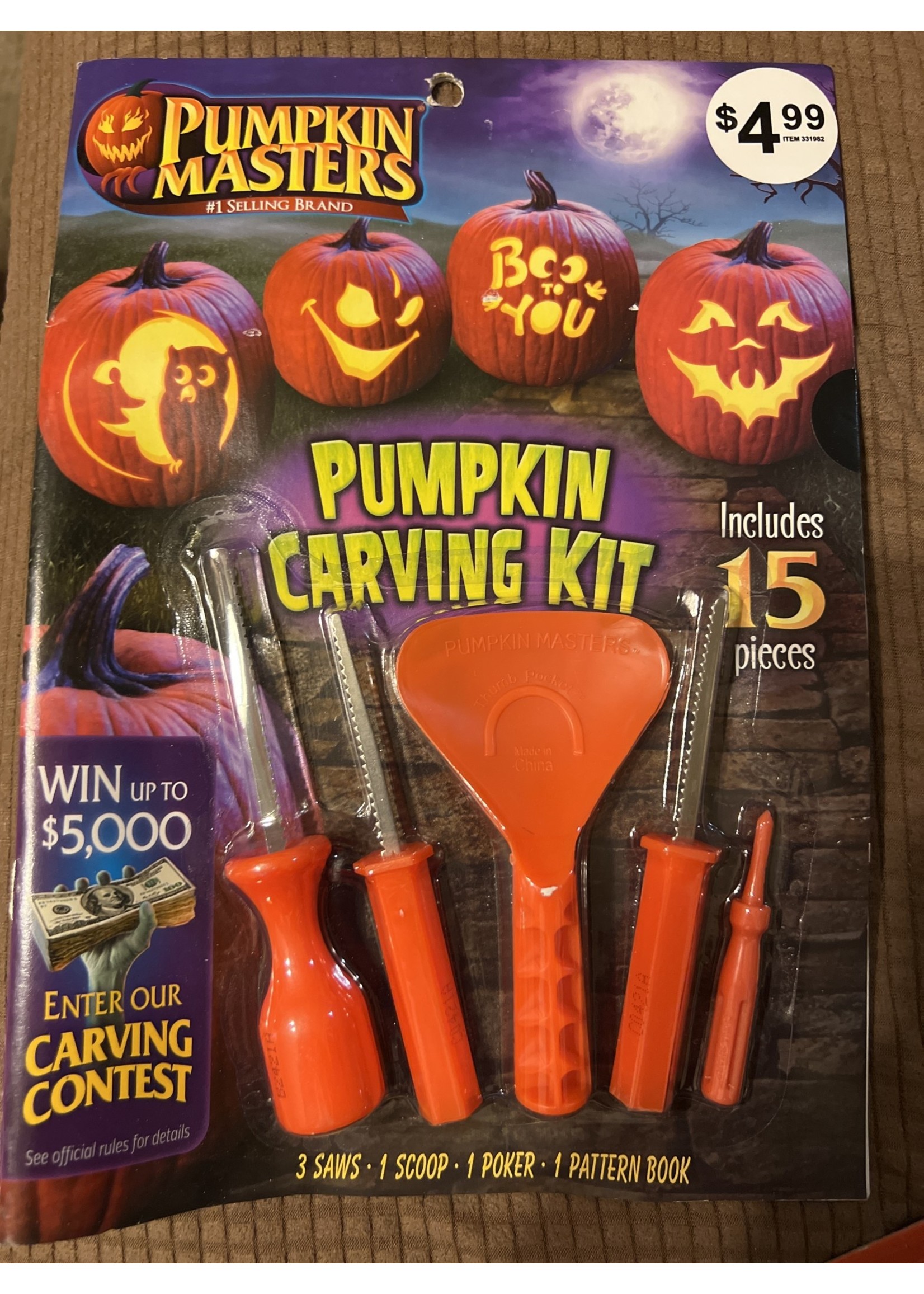 Pumpkin Masters - small tools carving kit 15pc