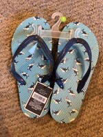 West Loop Boy’s Flip Flops M 2/3 Blue Sharks