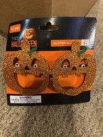 Halloween Pumpkin Glitter Glasses