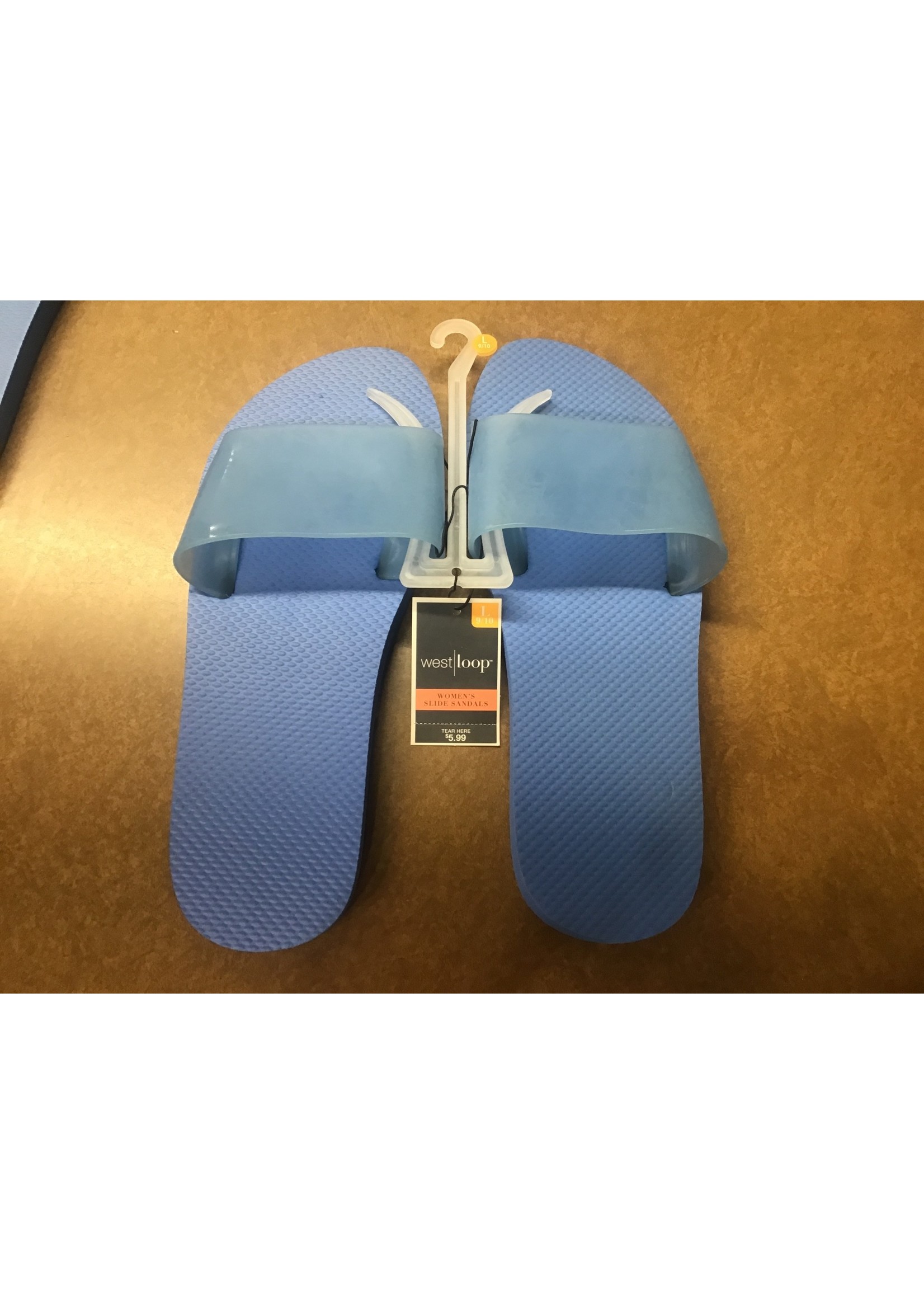 West loop Women’s Slide Sandals blue L (9/10)