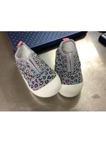 Cat & Jack Grey W/Leopard Print Little Girl Shoes Size 6