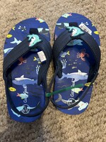 Cat & Jack Toddler Sandals Sharks L 9/10