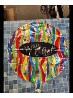 Anagram - 18" Way to Go w/ Ribbon Balloons