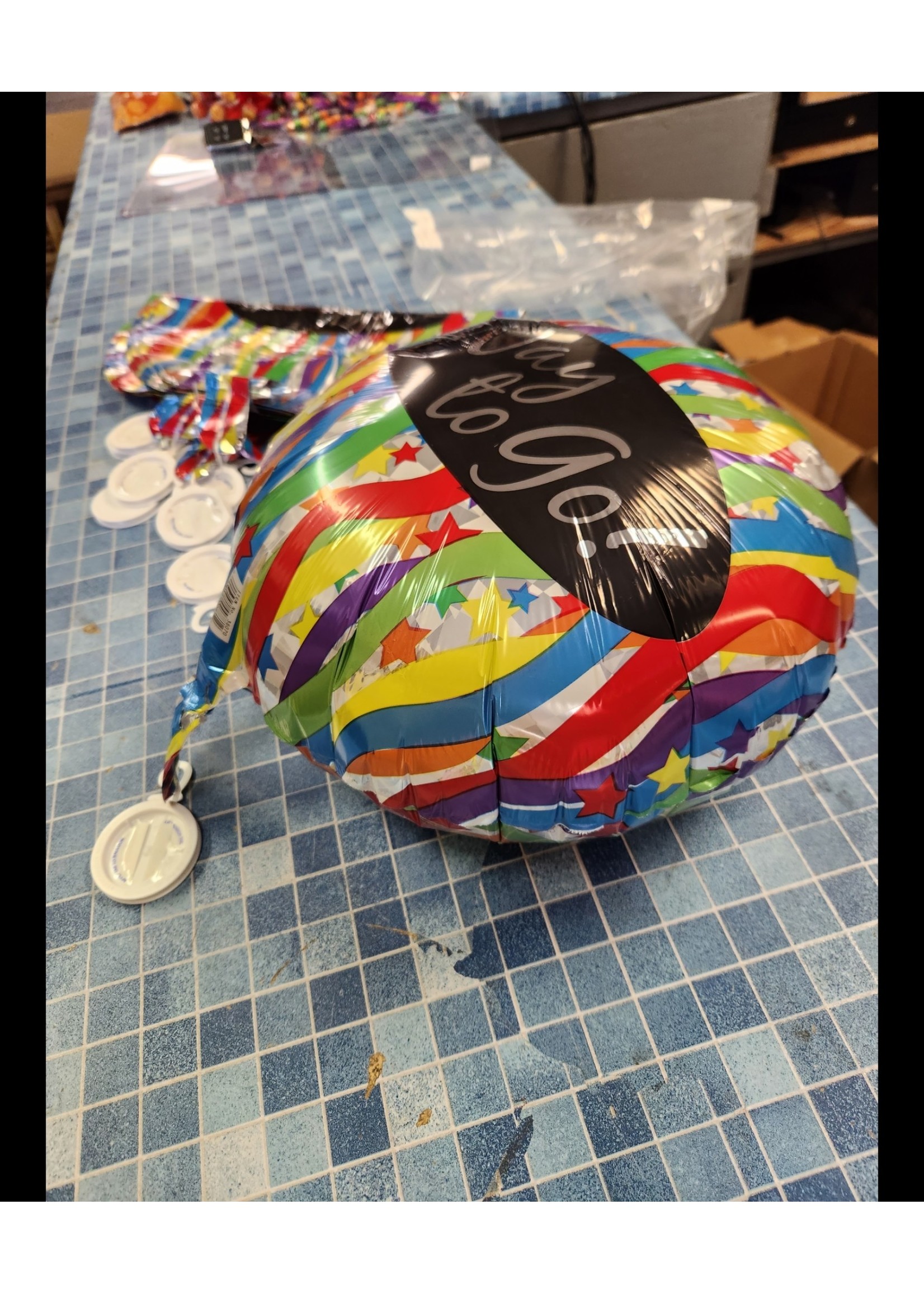 Anagram - 18" Way to Go w/ Ribbon Balloons