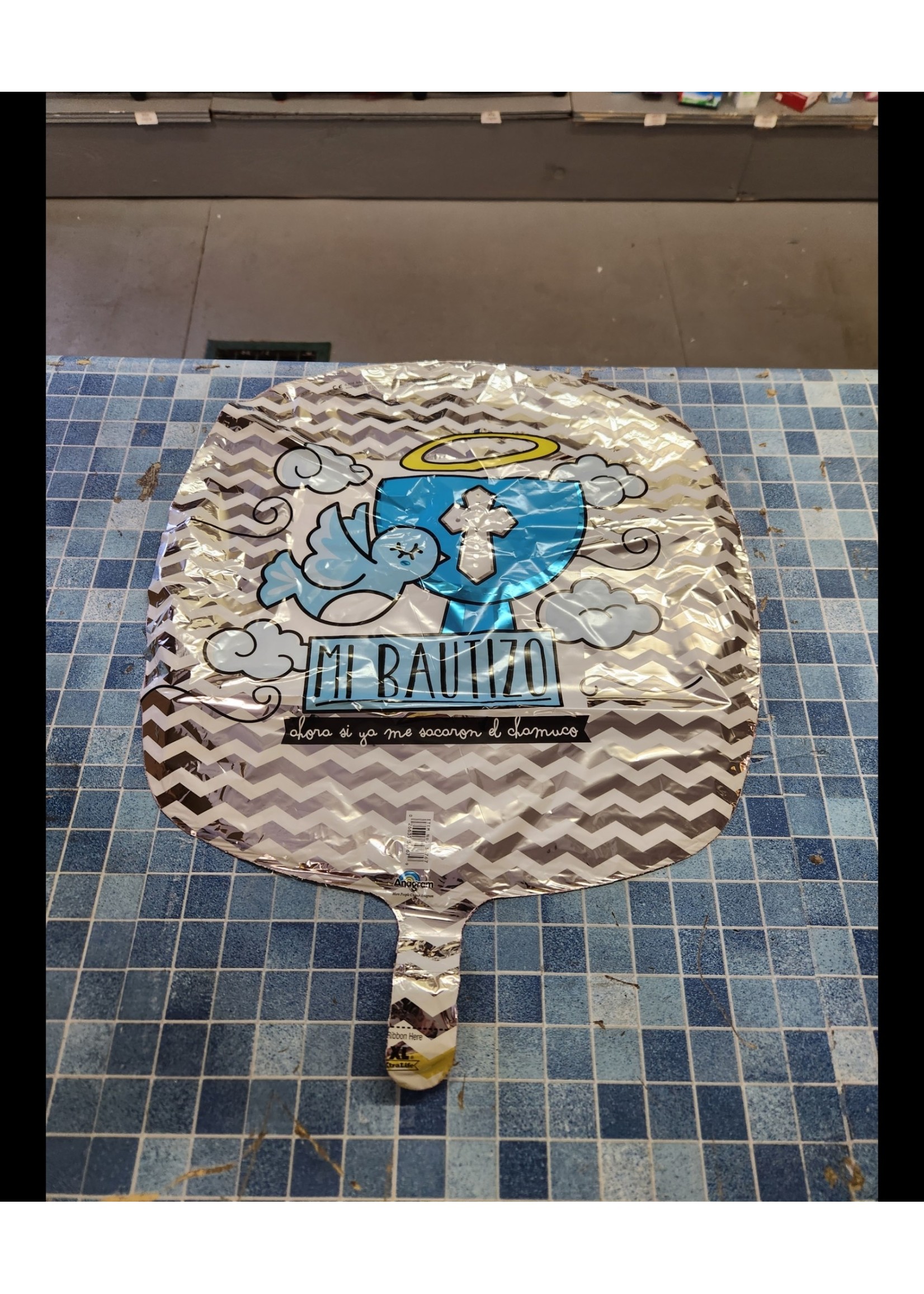 Box of 100 Anagram - 18" XL Bautizo Balloon (Christening)
