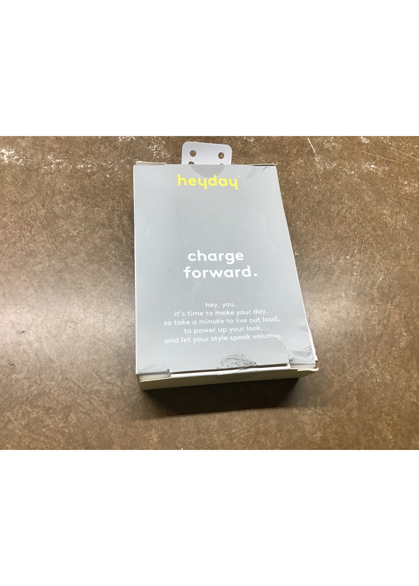 * box damage* heyday 6' Micro-USB to USB-A Round Cable - Cool Gray/Silver