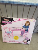 Disney Minnie Mouse Activity Table Set with 2 Kids' Chairs
