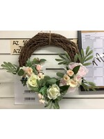 National Tree Company 18" Artificial Hanging Wreath, Easter Collection