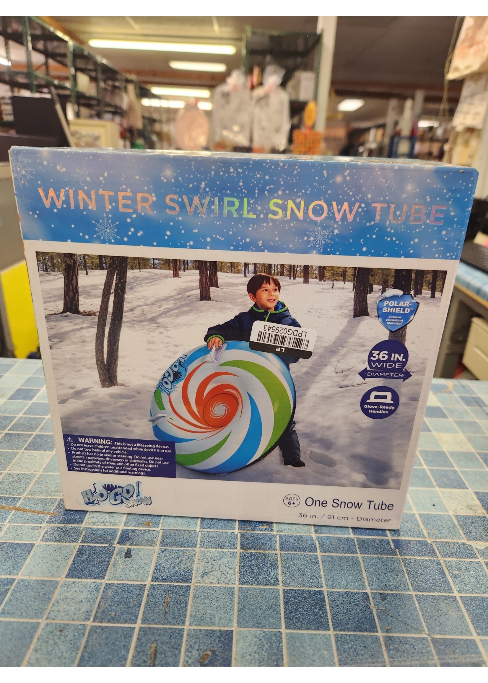 H2OGO! 36" Winter Swirl Snow Tube