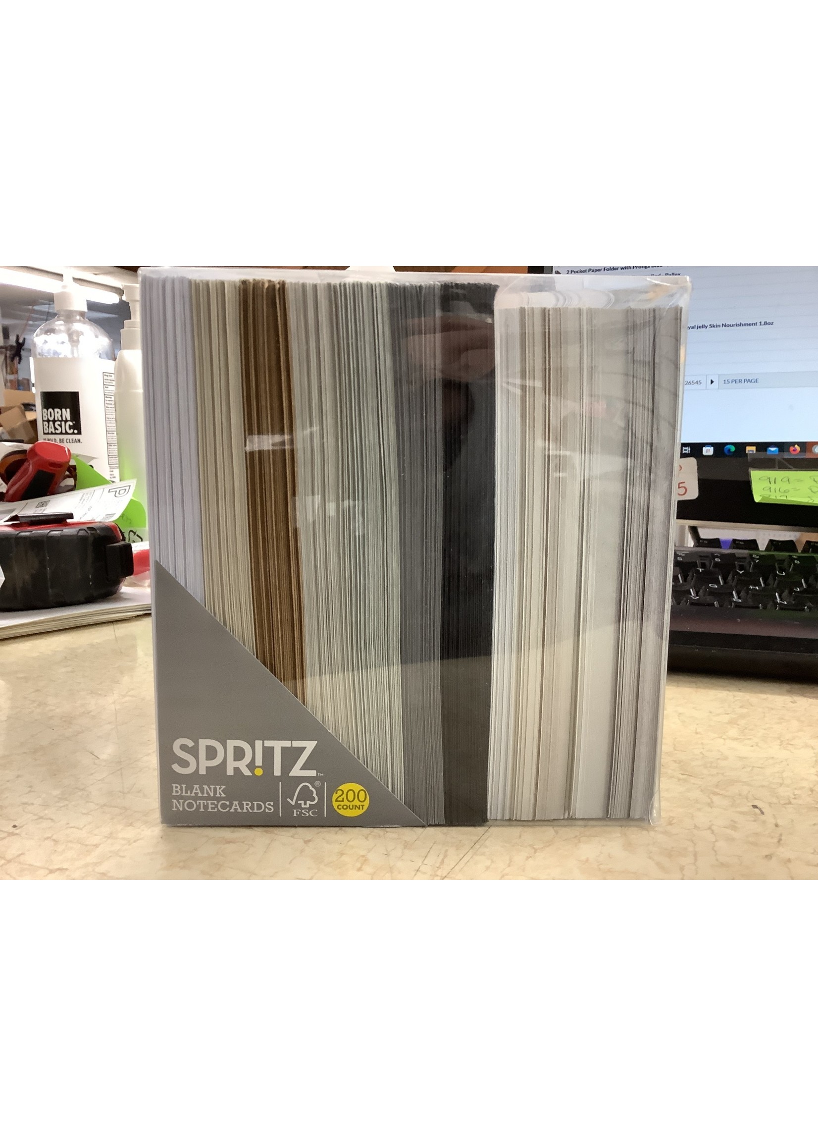 *Open Package 200ct Blank Cards with Envelopes Neutral - Spritz