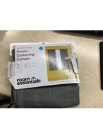 *Open Package Room Darkening Curtain 63" Solid Flat Gray 1 Panel