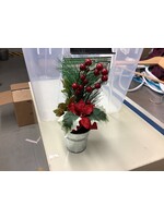 Happy Holidays Mini Poinsettia Greenery