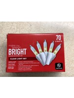 Make The Season Bright Indoor/Out door 70 Clear Light Set