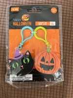 Happy Halloween- Light up Bag Clip cat & pumpkin