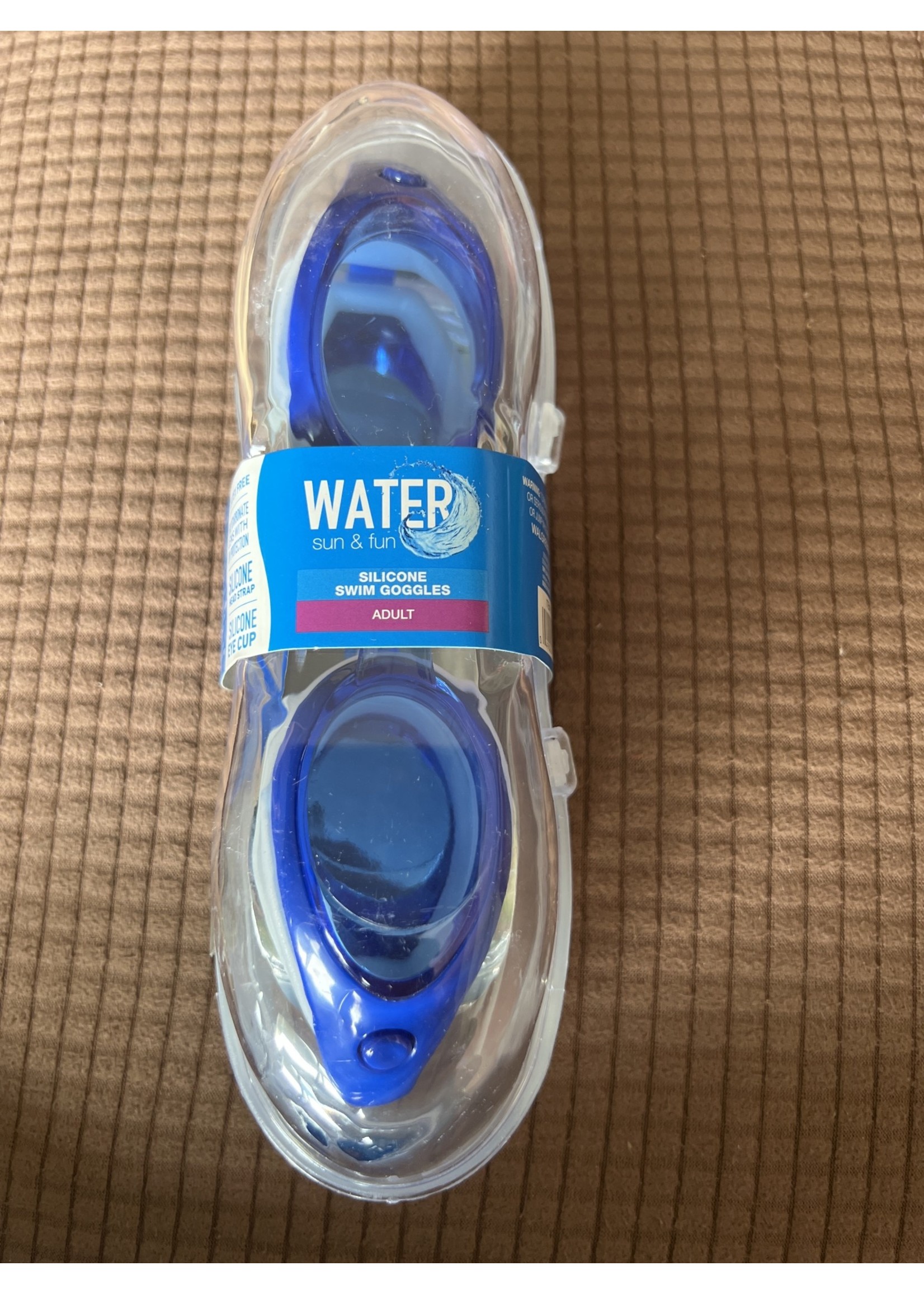 Water Sun & Fun - Silicone Swim Goggles Adult blue