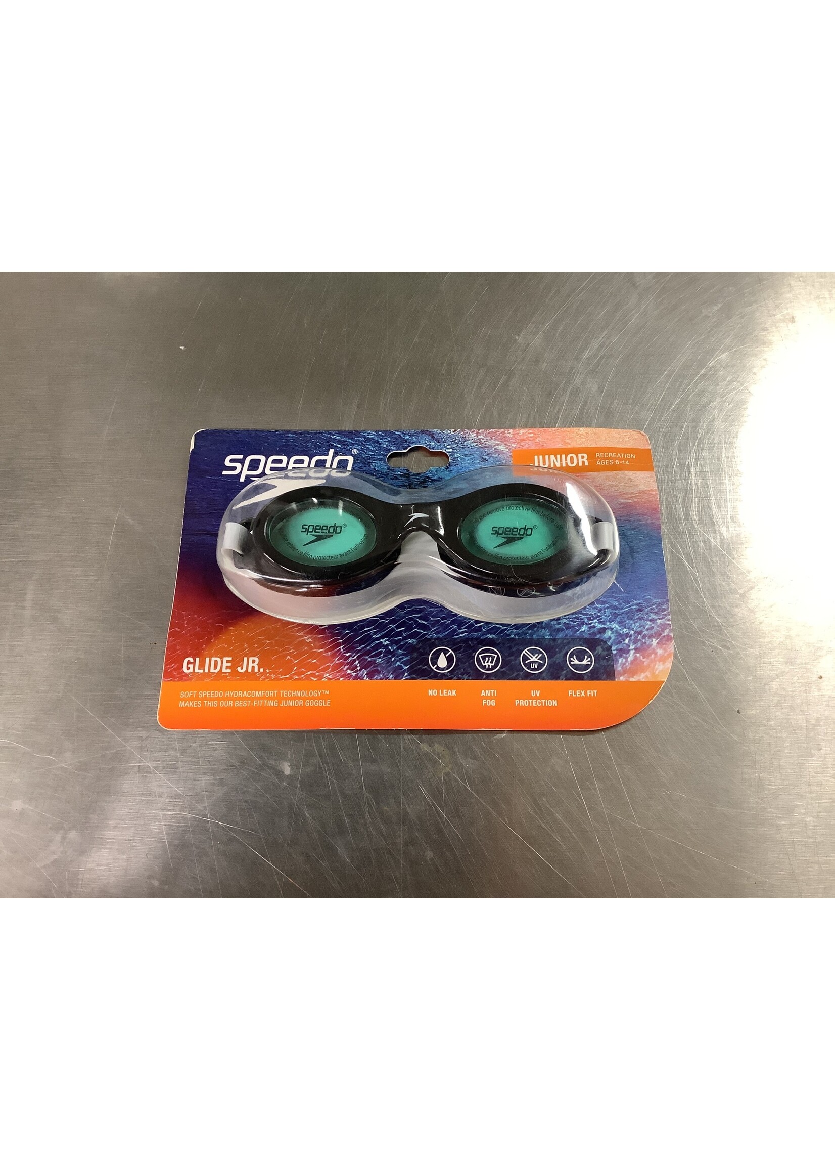 Speedo Junior Glide Goggle - Black/Jade