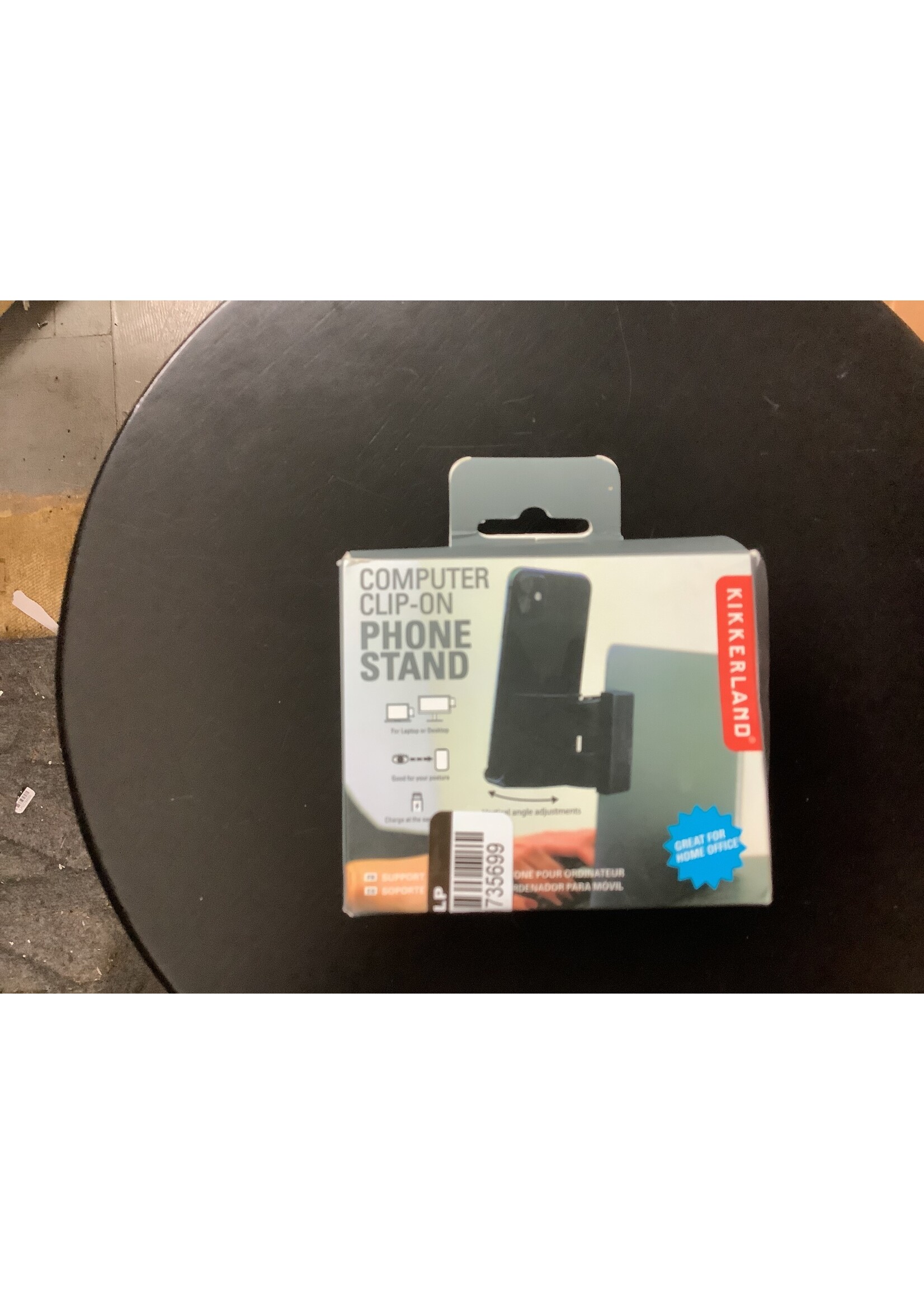 Phone Stand Clip for Computers Black