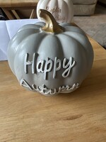 Fall into Autumn Pumpkin Decor Happy Autumn