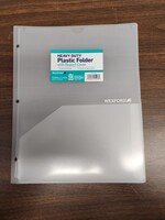 Clear Wexford 9.528"x11.732" Heavy Duty Plastic Folder w/ Report Cover