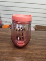11oz Rose All Day Pink Wine Tumbler Double Wall