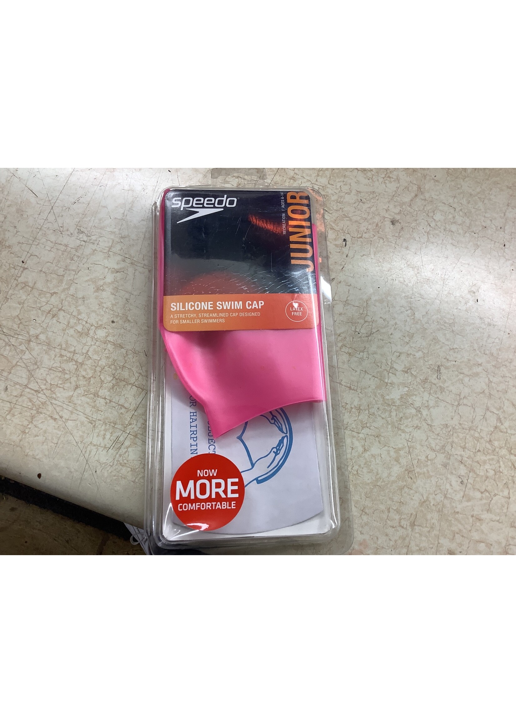 Speedo Jr. Silicon Swim Cap - Pink