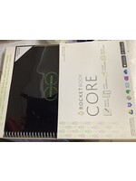Core Smart Spiral Reusable Notebook Lined 32 Pages 8.5"x11" Black - Rocketbook