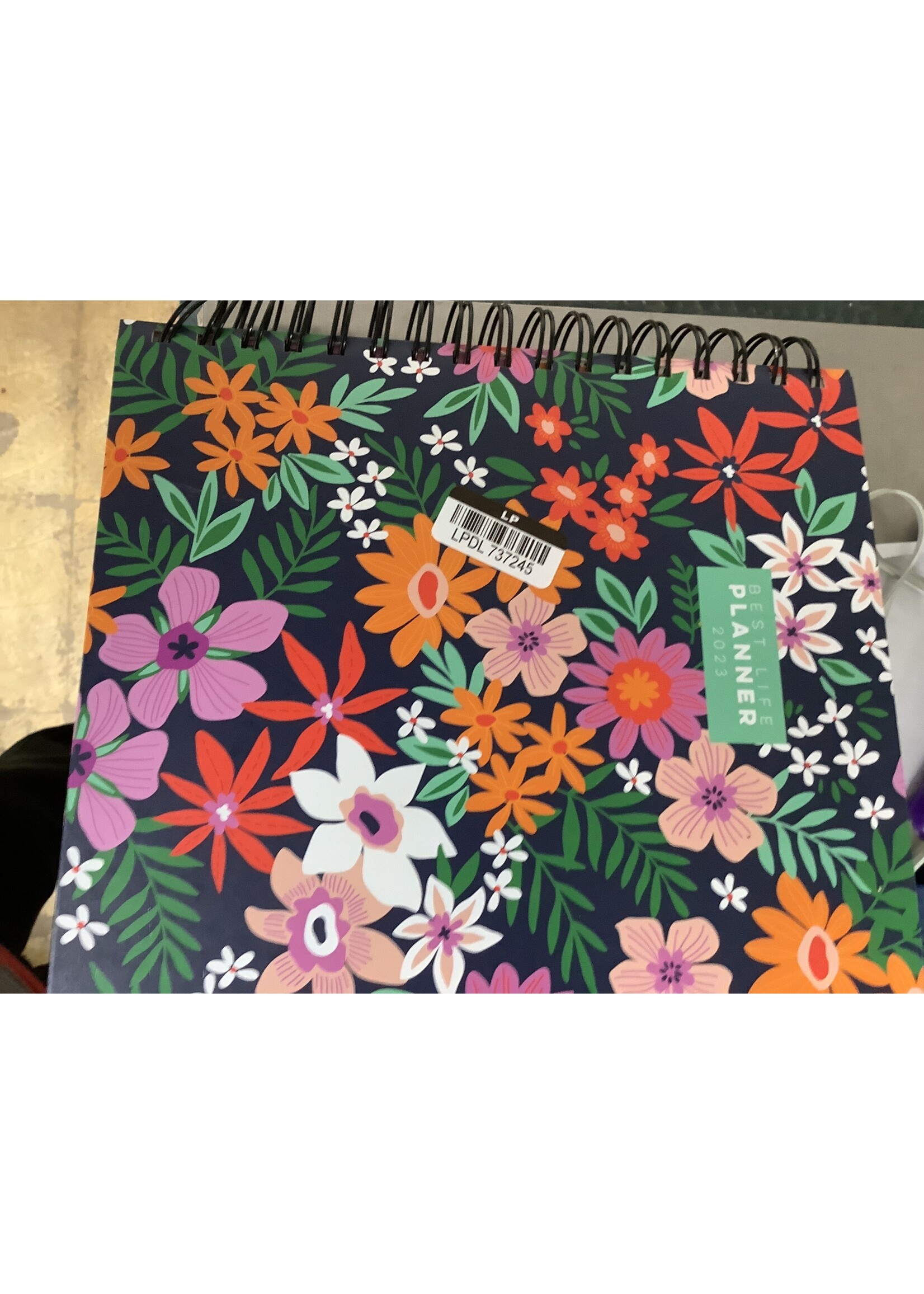 2023 Luxe Planner Daily/Weekly 9 inch x7.5 inch  Flower Power - TF Publishing