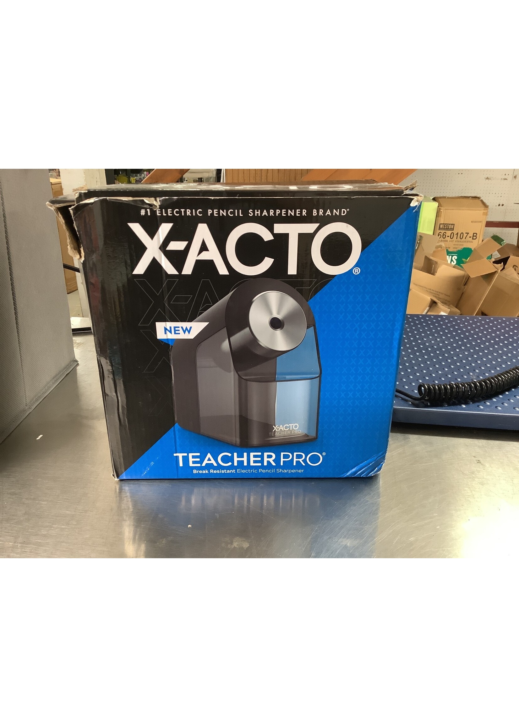 *Damaged Box* X-ACTO TeacherPro Electric Pencil Sharpener with Auto Adjust Dial and SafeStart Motor