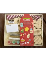 Paint Your Own Wood Cookies for Santa Kit  - Mondo Llama