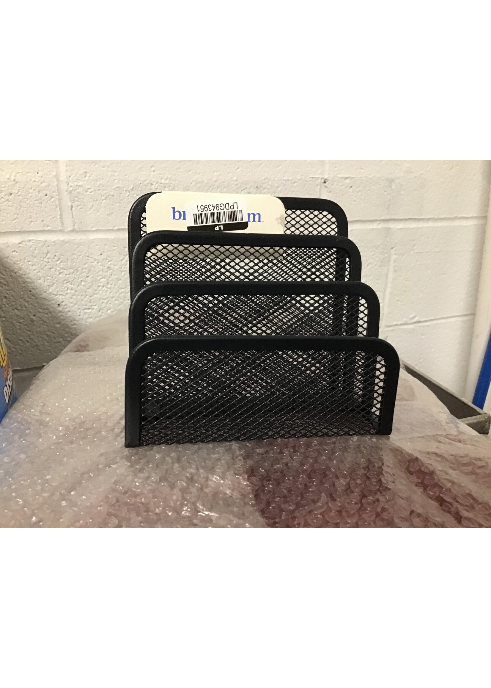Mesh Letter Sorter Black - Brightroom