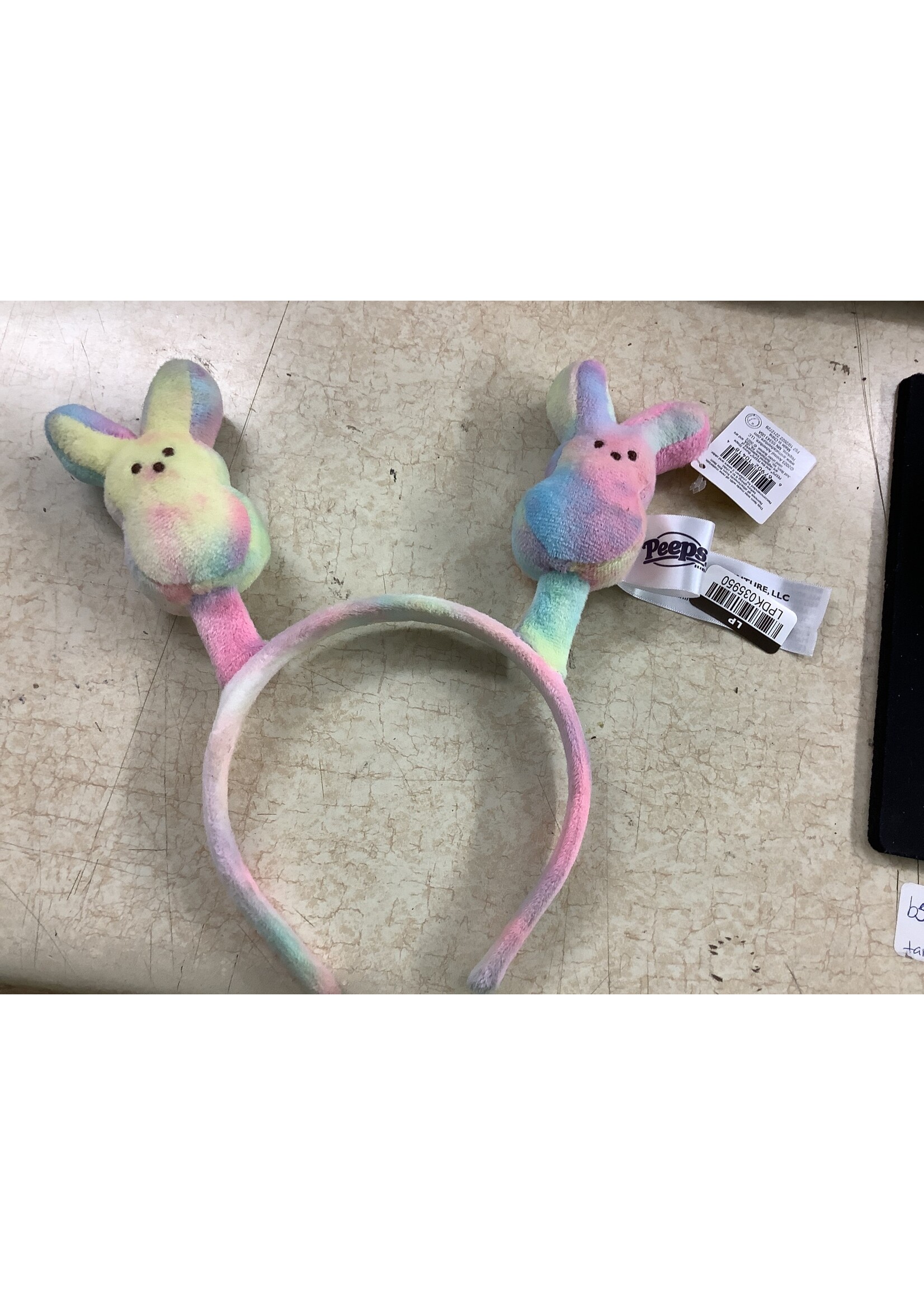 Animal Adventure Peeps Plush Easter Bunny Headband Rainbow