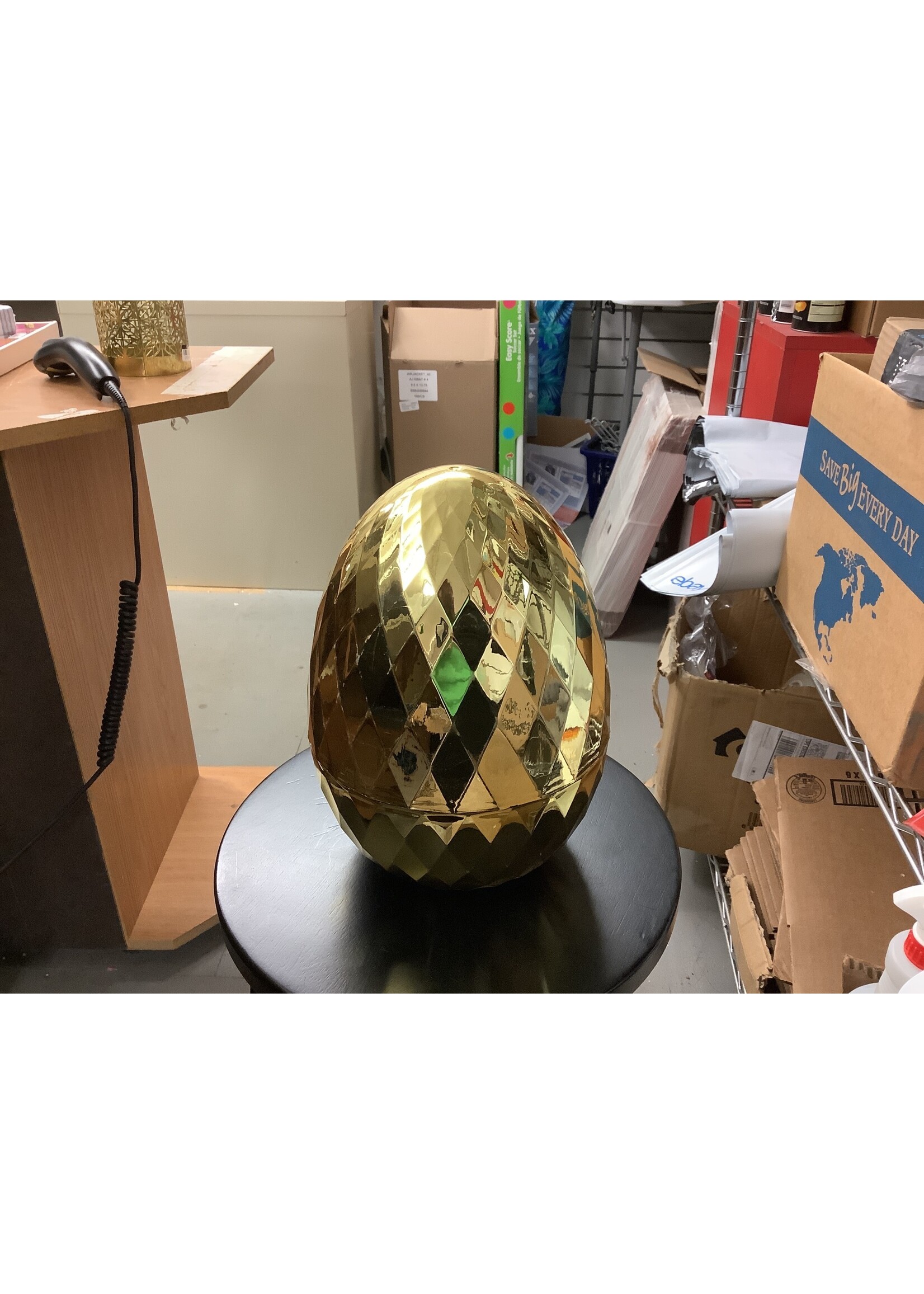 *Some Minor Marks 10" Jumbo Fillable Plastic Easter Egg - Spritz